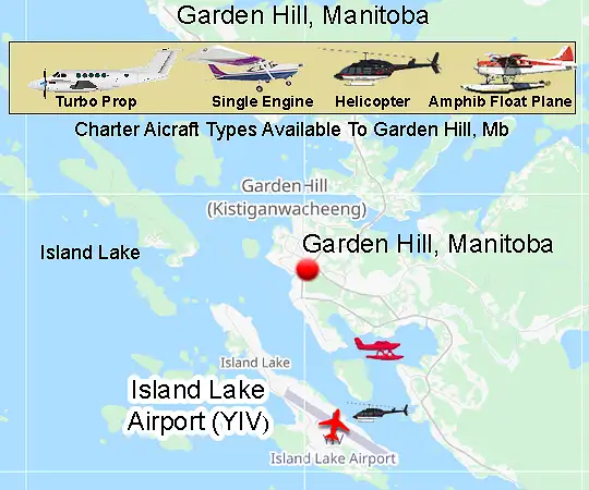 Airport serving Garden Hill and the Island Lake region
